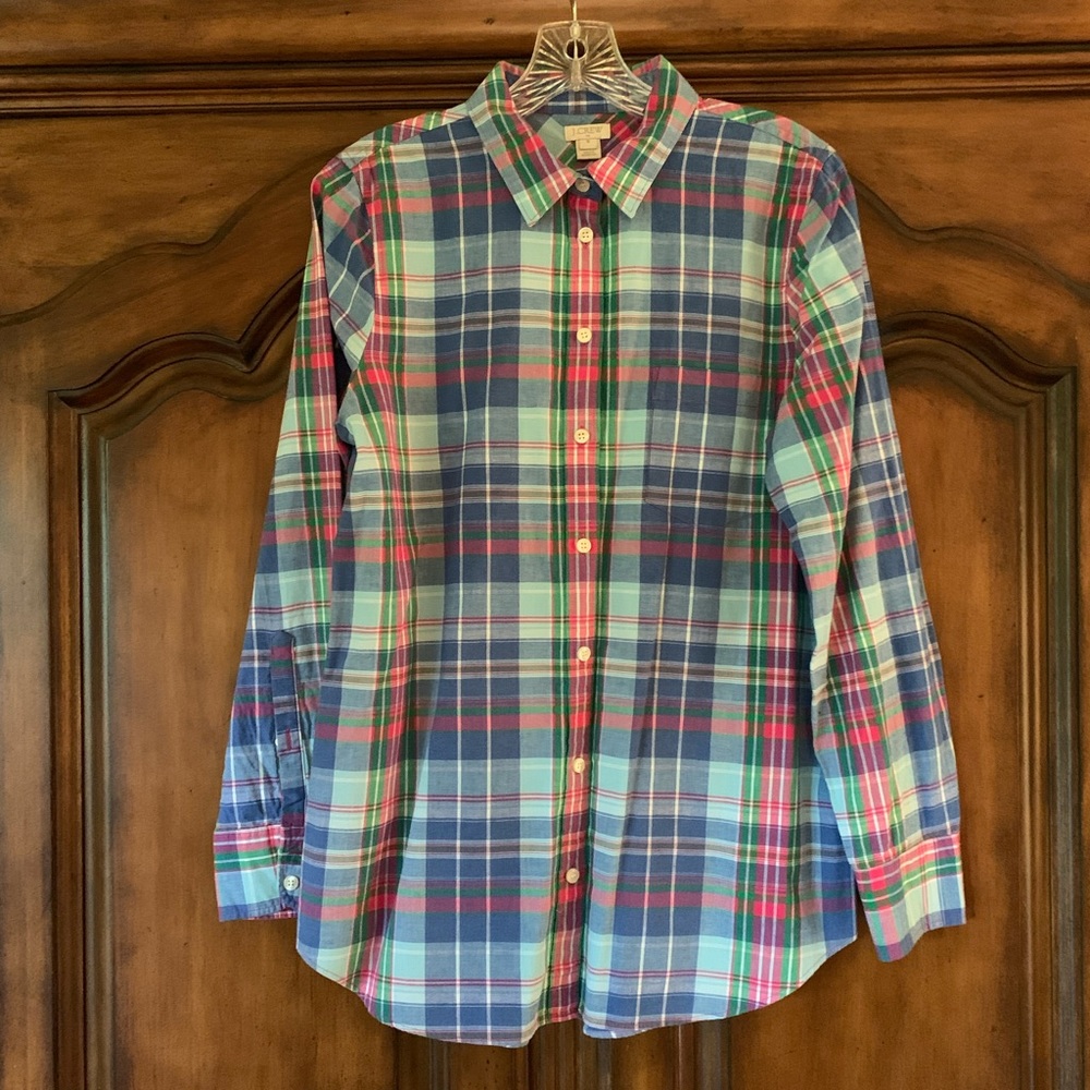 J Crew Multicolor Plaid Shirt